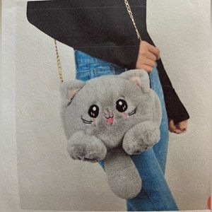 🌟Cute Cat “Fur” Shoulder Bag NWOT☀️Host Pick ☀️